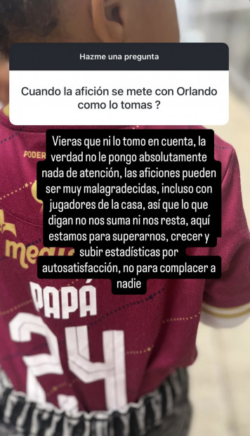 Esposa de Orlando Sinclair responde a las críticas: “No le pongo abs...